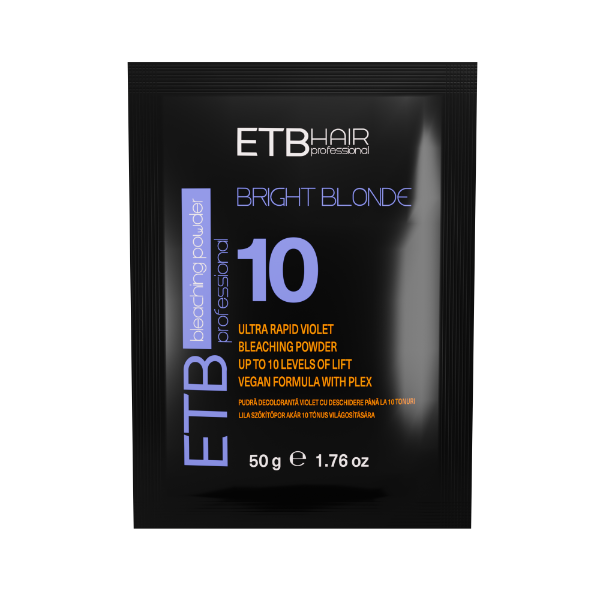ETB Hair Bright Blonde Violet Plex 10 – Vegan bleaching powder with Plex protection (500 g)