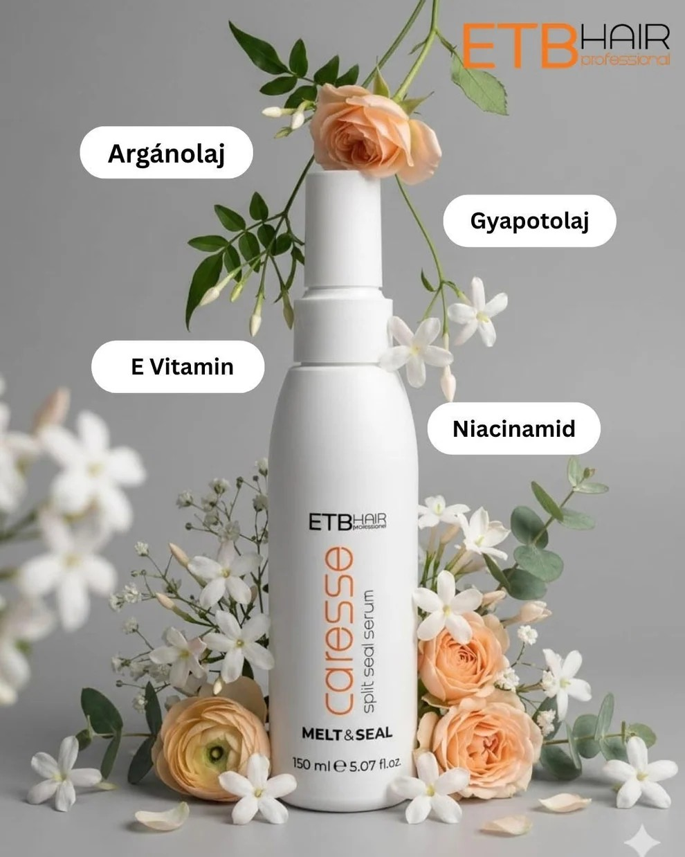 ETB HAIR PREMIUM MELT & SEAL – Haarspitzenpflege- & Entwirrungsserum, Leave-in, 150 ml