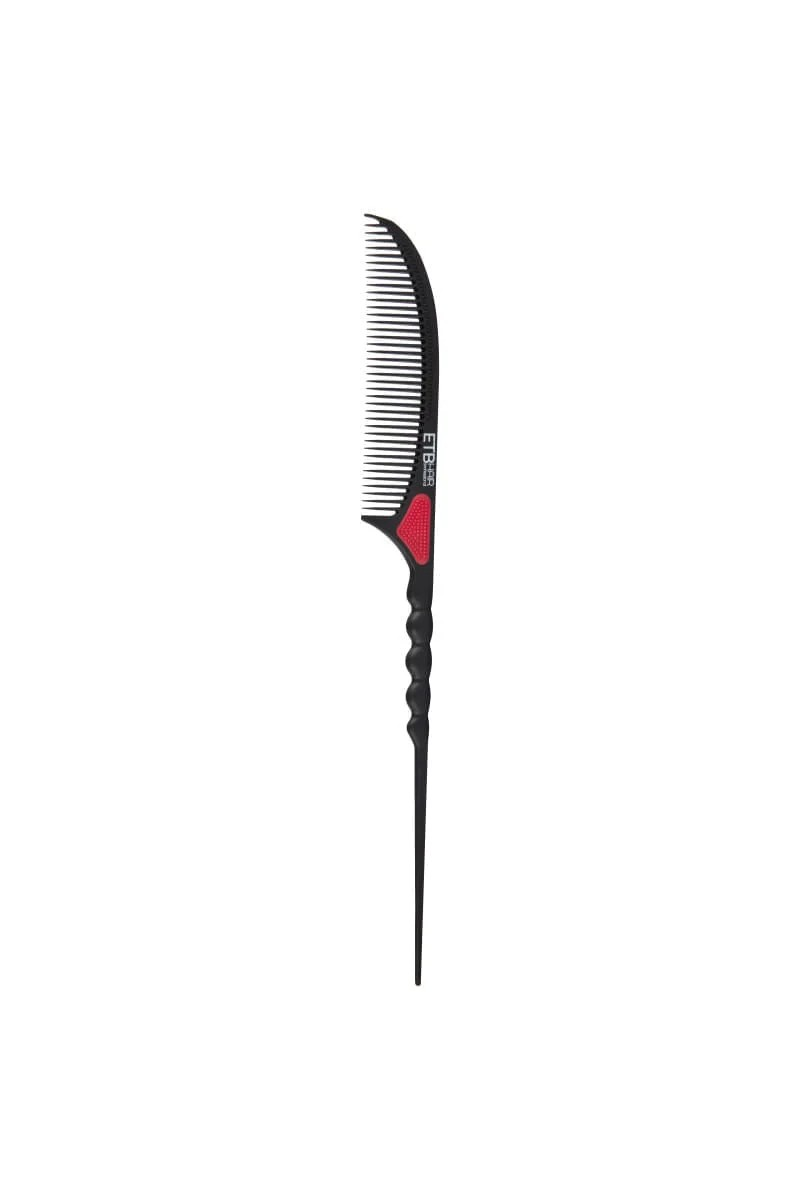 ETB Hair Professioneller Premium Carbon-Antistatik-Toupier- und Stielkamm