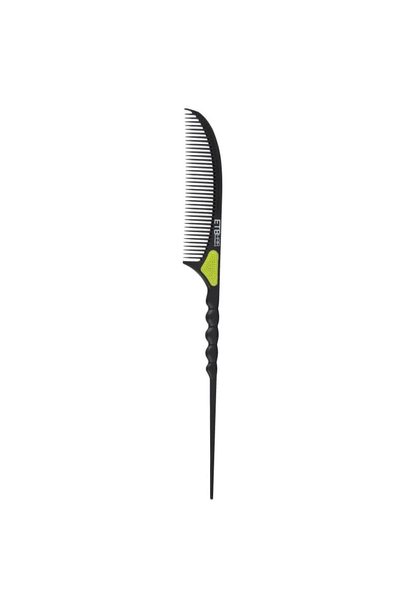 ETB Hair Professioneller Premium Carbon-Antistatik-Toupier- und Stielkamm