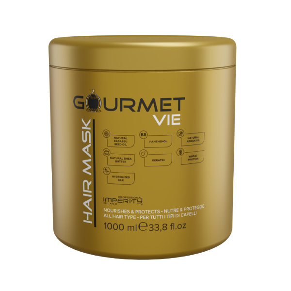Gourmet Parabenfreie Haarmaske mit La Vie Est Belle Parfüm Duft