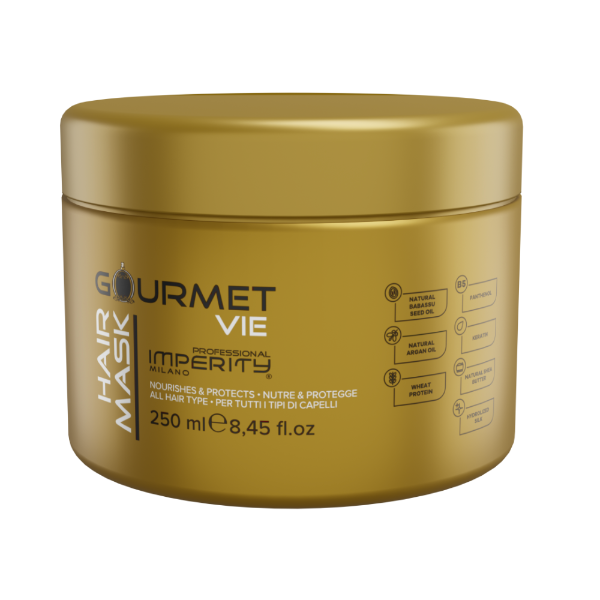Gourmet Parabenfreie Haarmaske mit La Vie Est Belle Parfüm Duft
