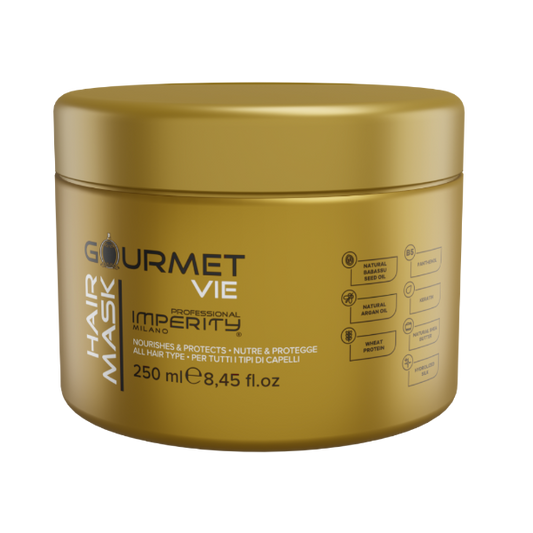 Gourmet Parabenfreie Haarmaske mit La Vie Est Belle Parfüm Duft