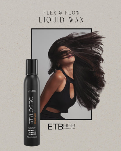 ETB Hair Stylesse Flex & Flow – Premium Liquid Wax Haarspray, 200 ml